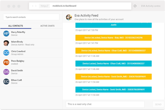 EVA Activity Feed